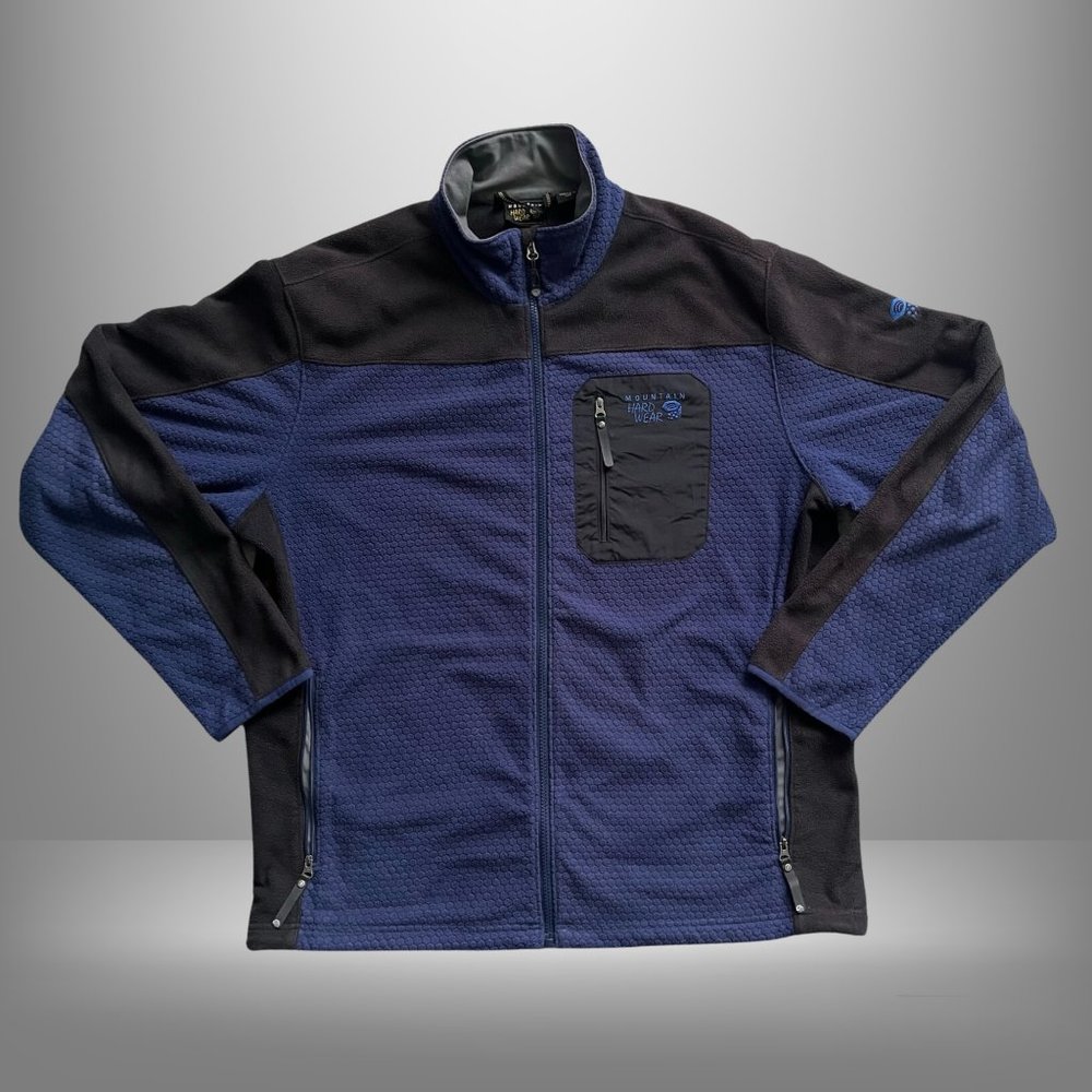 Mountain Hardwear Blue and Black Performance Jacket